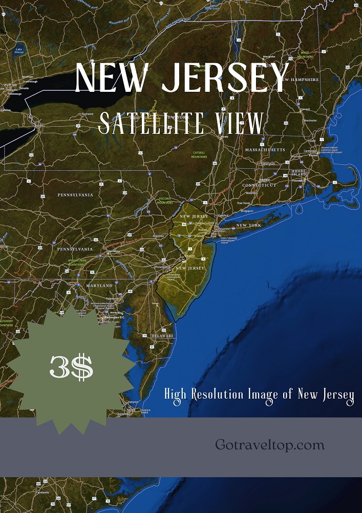 Satellite Map of New Jersey