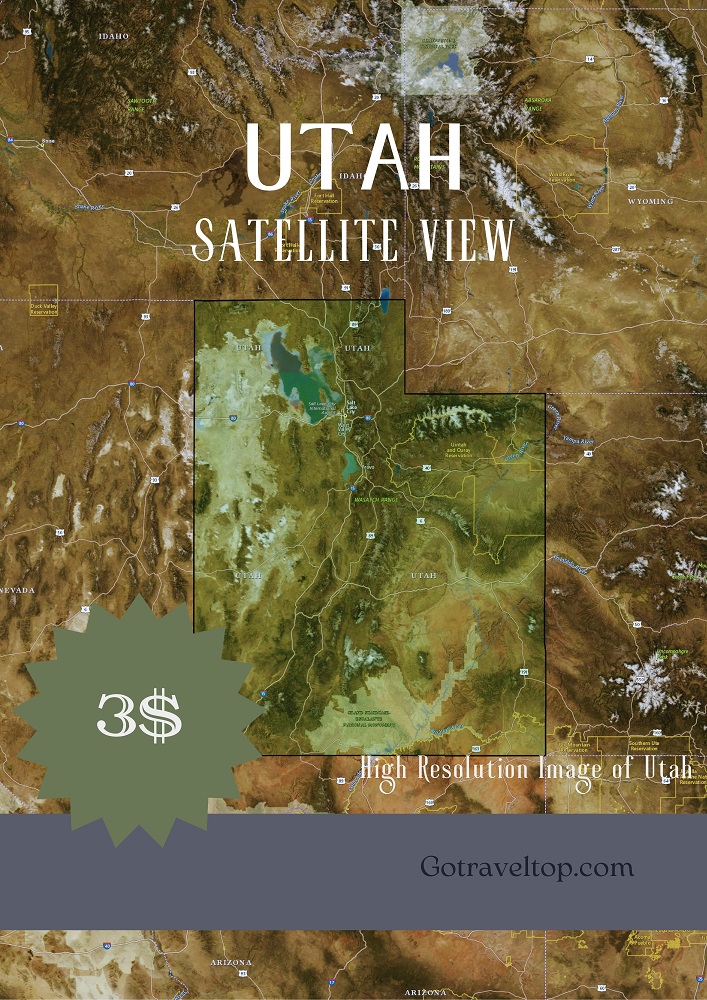 Satellite Map of Utah